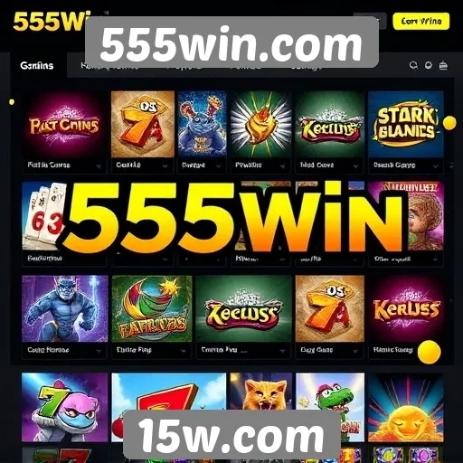 Oferta de jogos disponíveis em 555win.com